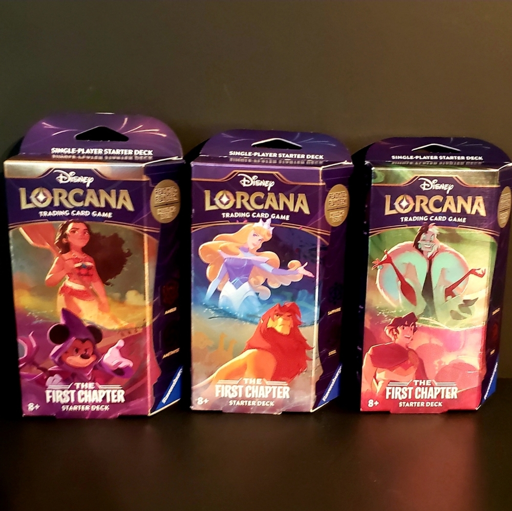 *IN HAND* (3) Disney Lorcana Starter Decks The First Chapter - BRAND NEW